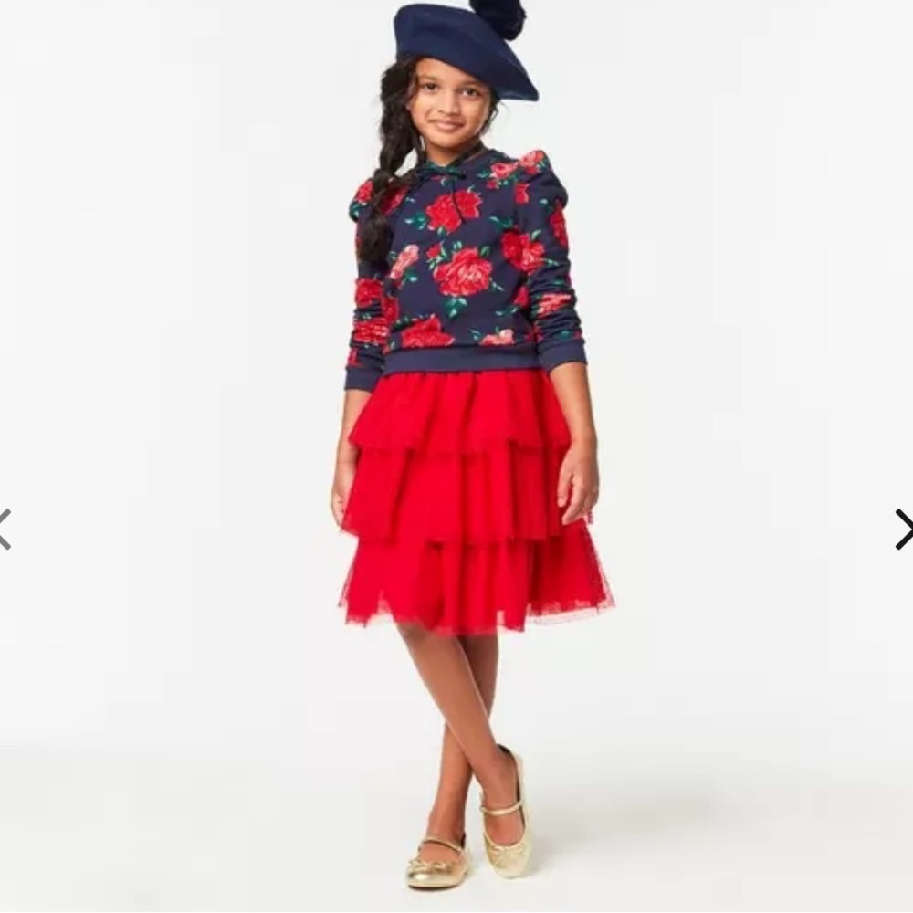 American Girl X Janie And Jack Wrapped In Roses Party Top